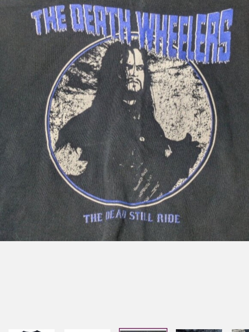 Vintage Undertaker WWFThe Death Wheelers Black Graphic Tee - The Dead Still Ride